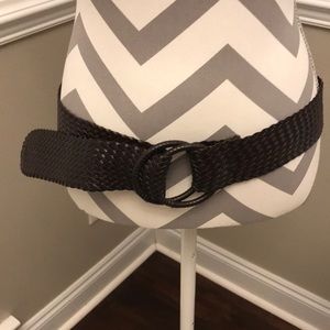 Dark brown woven belt